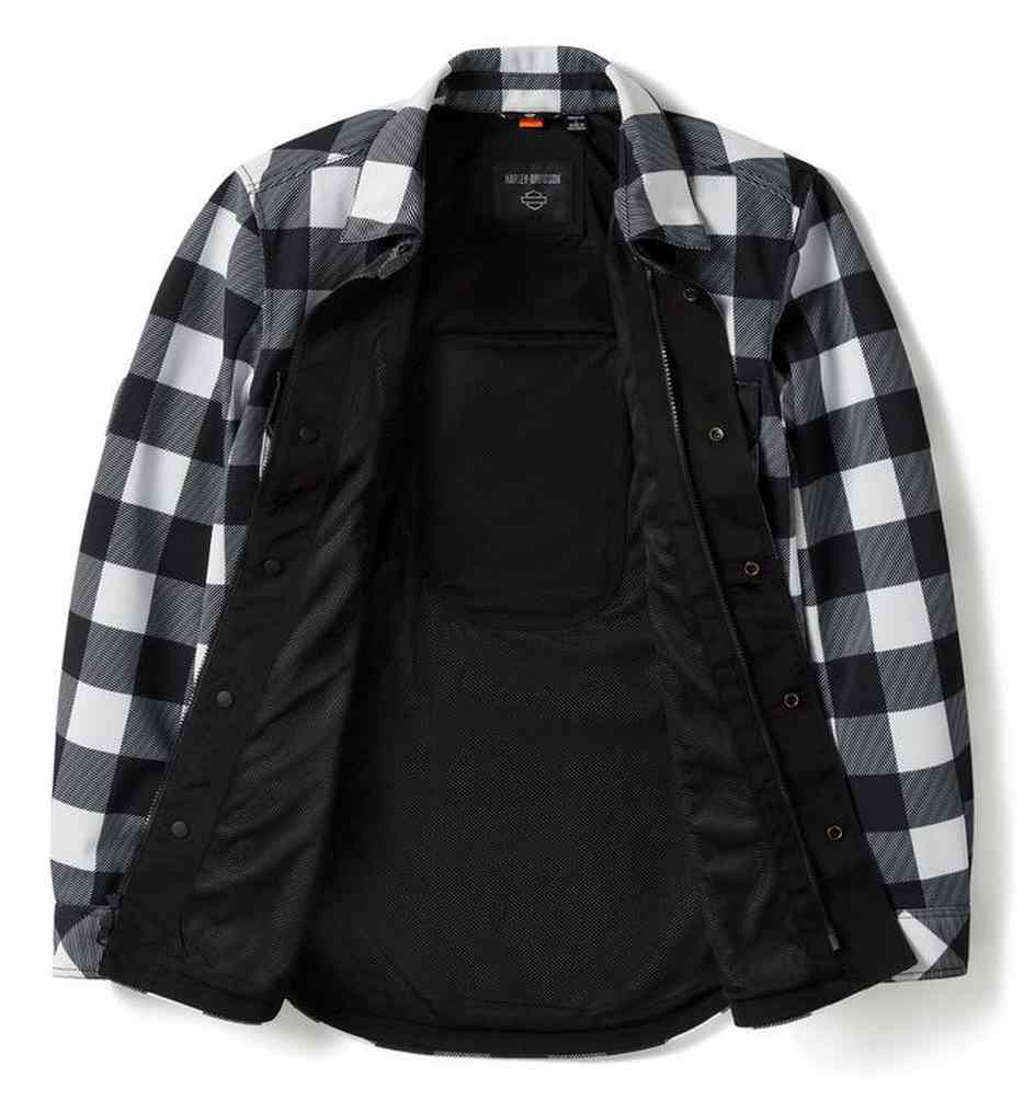 Harley-Davidson Men's H-D Mesh Operative Riding Shirt Plaid Jacket 97137-25VM - No Hassle Returns at Wisconsin Harley