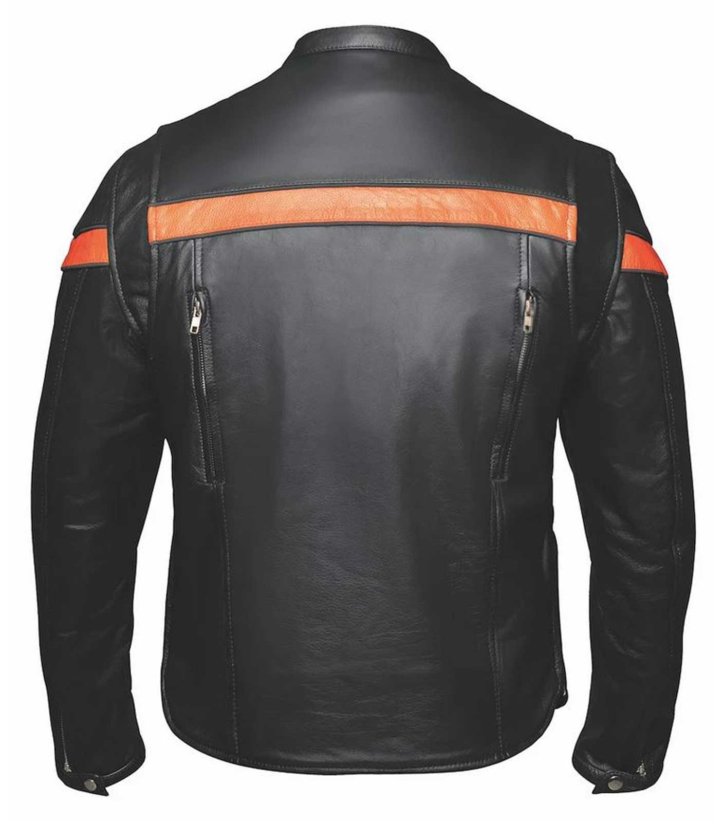 Harley-Davidson Free Shipping - Derringer Ladies Premium Motorcycle Biker Leather Jacket, Black/Orange - Free Shipping on many products plus Orders Over $99
