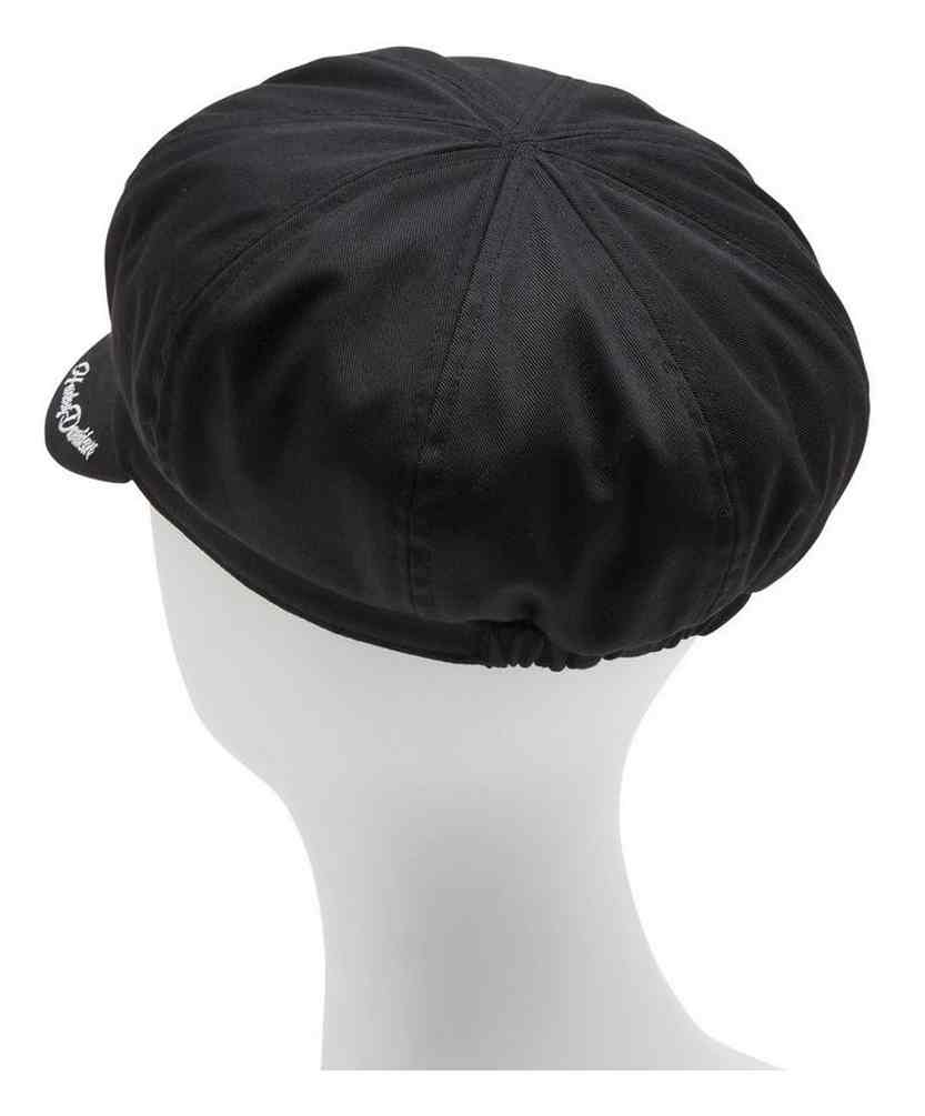 Harley-Davidson® Women's Embroidered H-D Text Newsboy Cap, Black