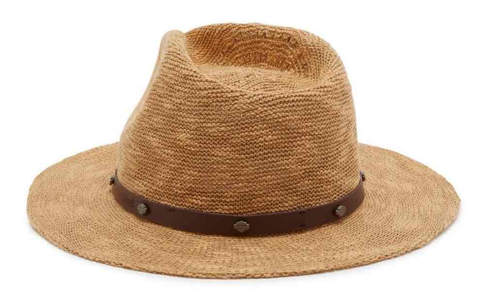 Harley-Davidson Free Shipping - Harley-Davidson Women's Blaze Packable Straw Hat, Natural Tan 97737-25VW - Free Shipping on many products plus Orders Over $99