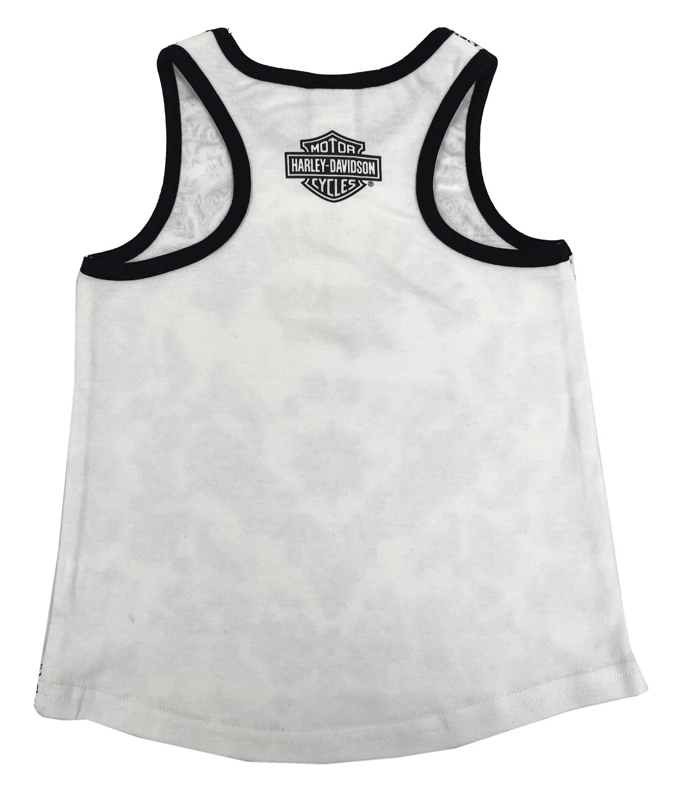 Harley-Davidson Free Shipping - Harley-Davidson Little Girls' Paisley Rib Racerback Toddler Tank Top, White - Free Shipping on many products plus Orders Over $99