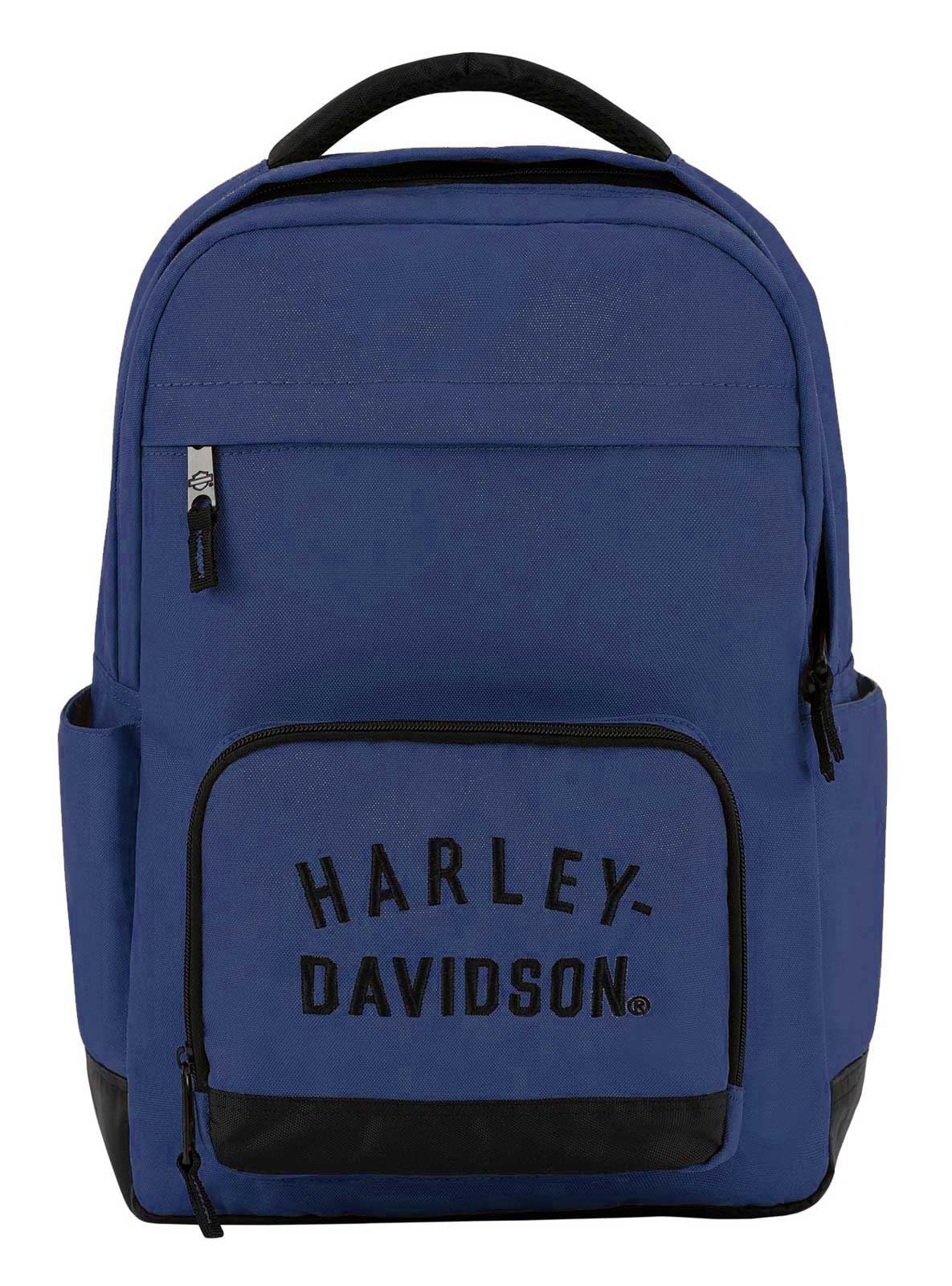 Harley-Davidson Free Shipping - Harley-Davidson Rugged Twill Water-Resistant Polyester Backpack - Blue - Free Shipping on many products plus Orders Over $99