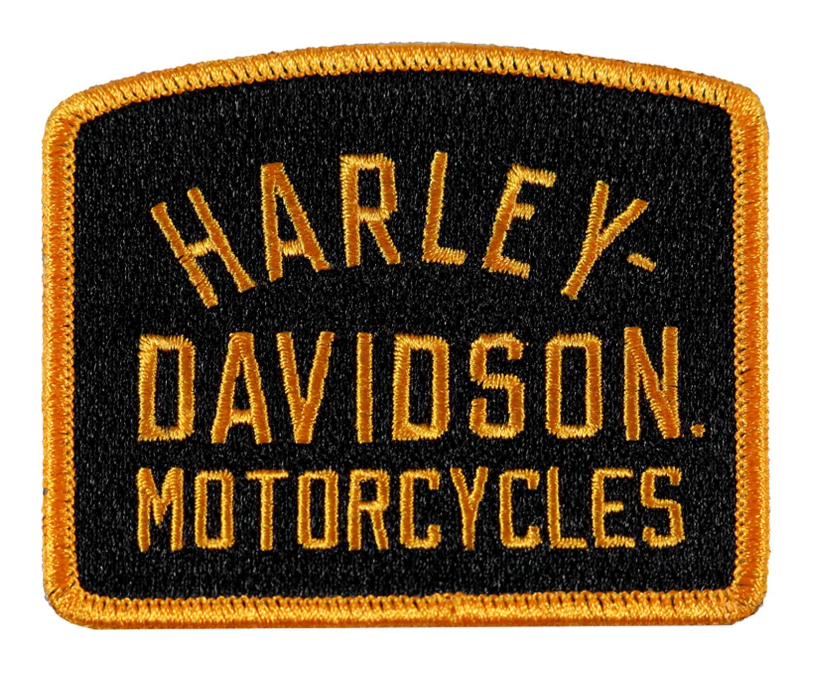 Harley-Davidson 3.5 in. OG Harley Embroidered Sew-On Patch, Black/Orange - Wisconsin Harley-Davidson
