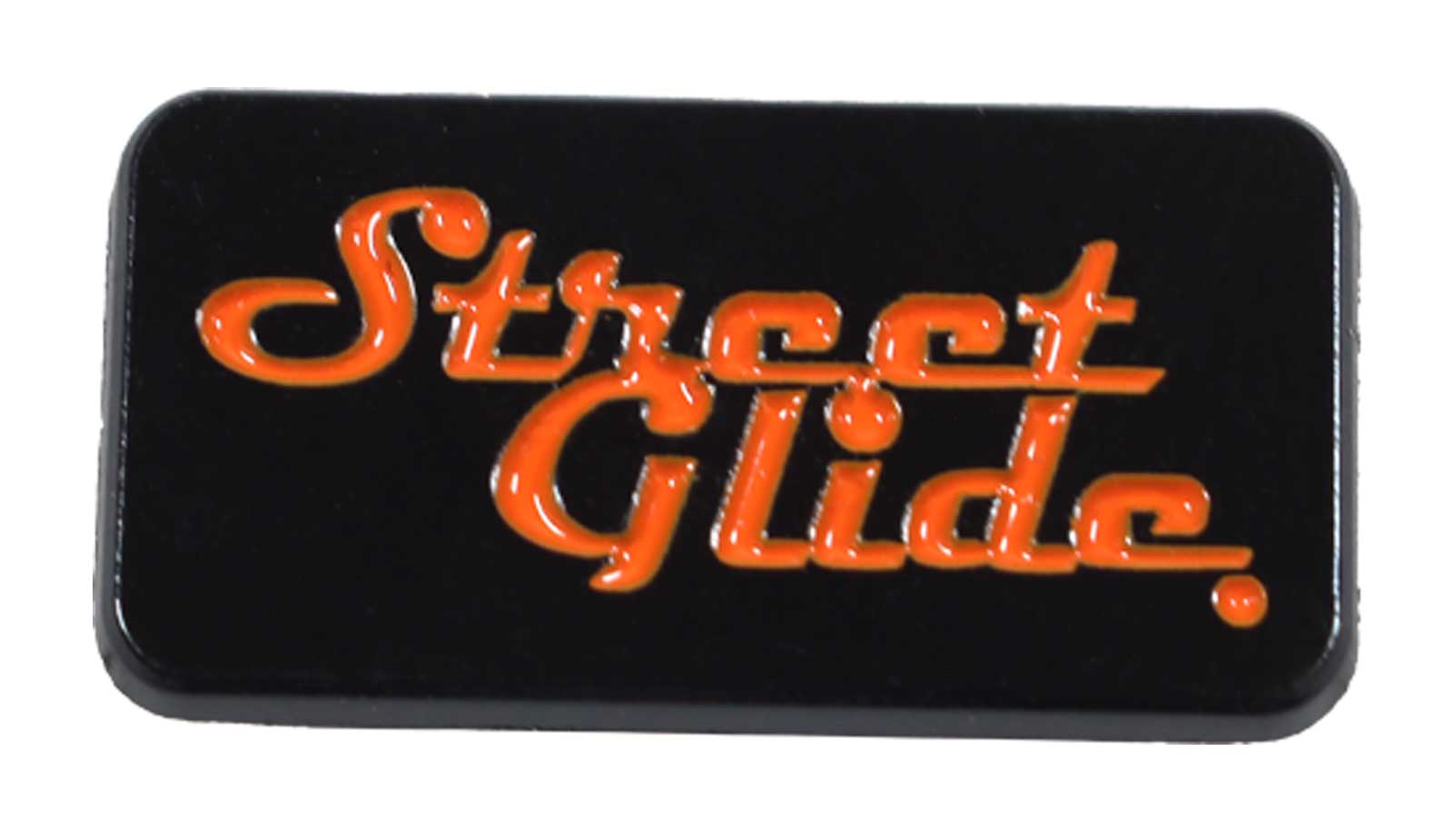 Harley-Davidson 1 in. Street Glide Bike Model Metal Pin, Black & Orange Finish - Wisconsin Harley-Davidson