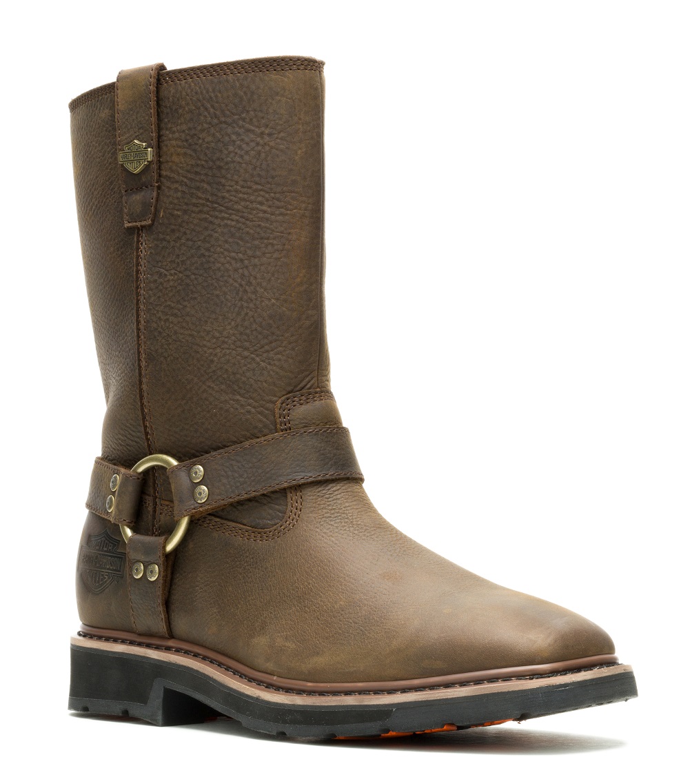 Harley-Davidson Men's Altman Harness WP Motorcycle Boots, D93884 (Brown, 7) - Wisconsin Harley-Davidson