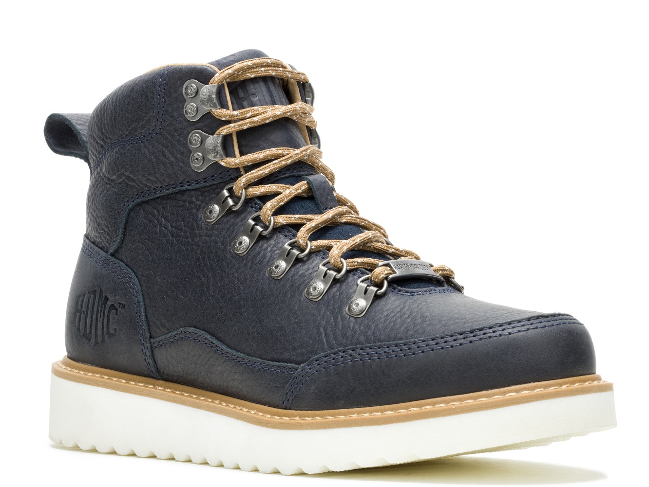 Harley-Davidson Men's Salter Navy or Brown Casual Moto Boots, D93880, D93881 - Wisconsin Harley-Davidson