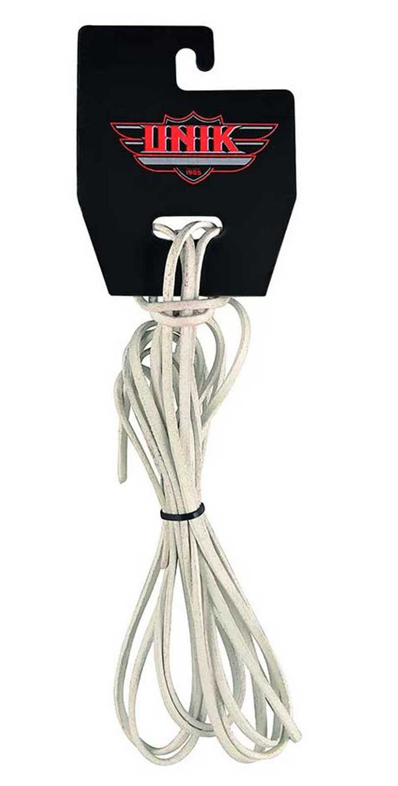 Derringer Premium Cowhide Leather Vest Laces, Durable & Flexible - White - Wisconsin Harley-Davidson