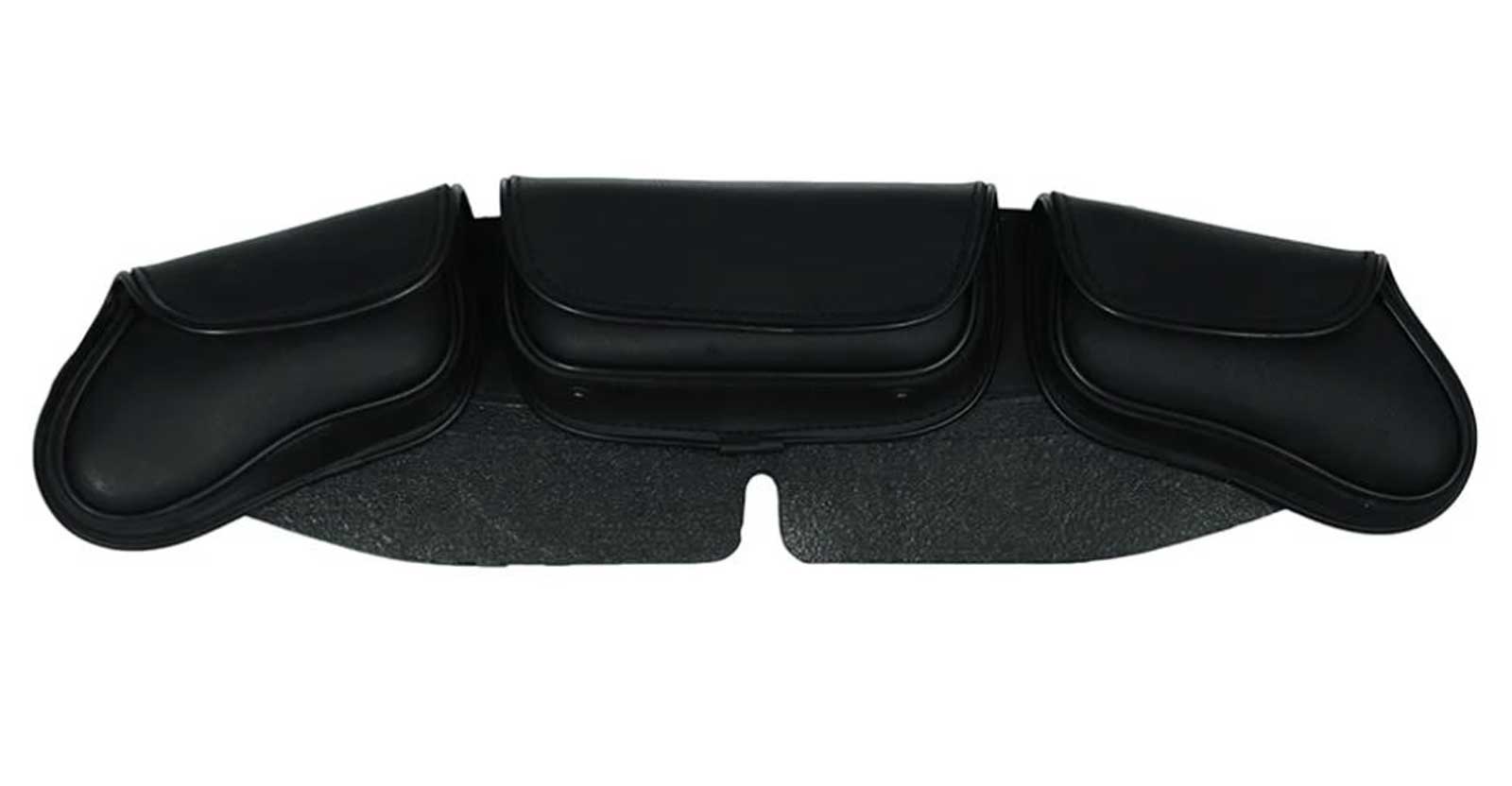 Derringer PVC Motorcycle Luggage 3-Pocket Windshield Bag, Weather Resistance - Wisconsin Harley-Davidson