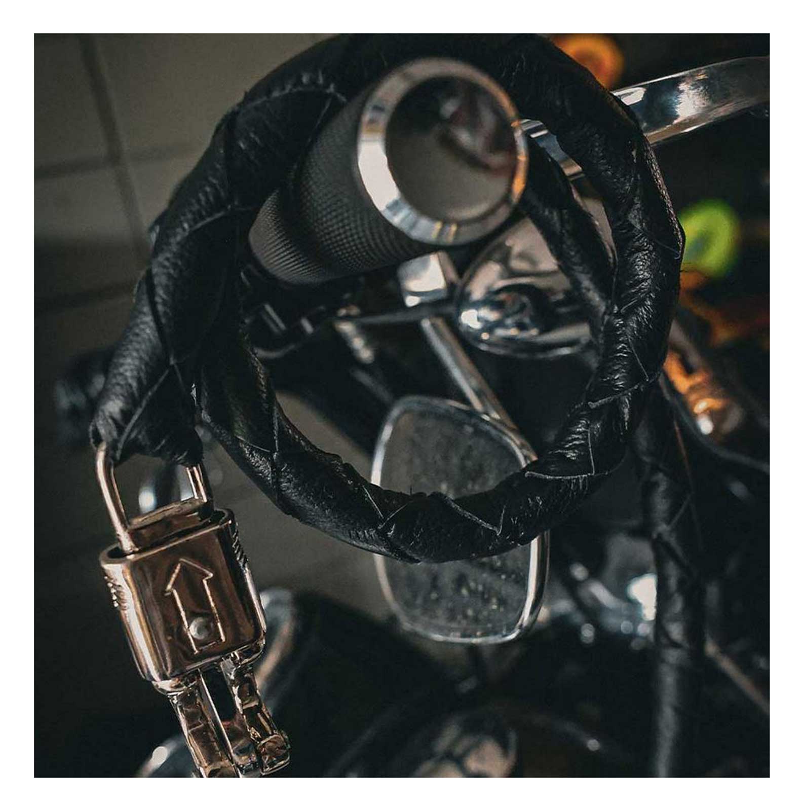 Derringer Biker Premium Cowhide Leather Get Back Whips, Universal Fit - Black - Largest Selection of Harley-Davidson Products