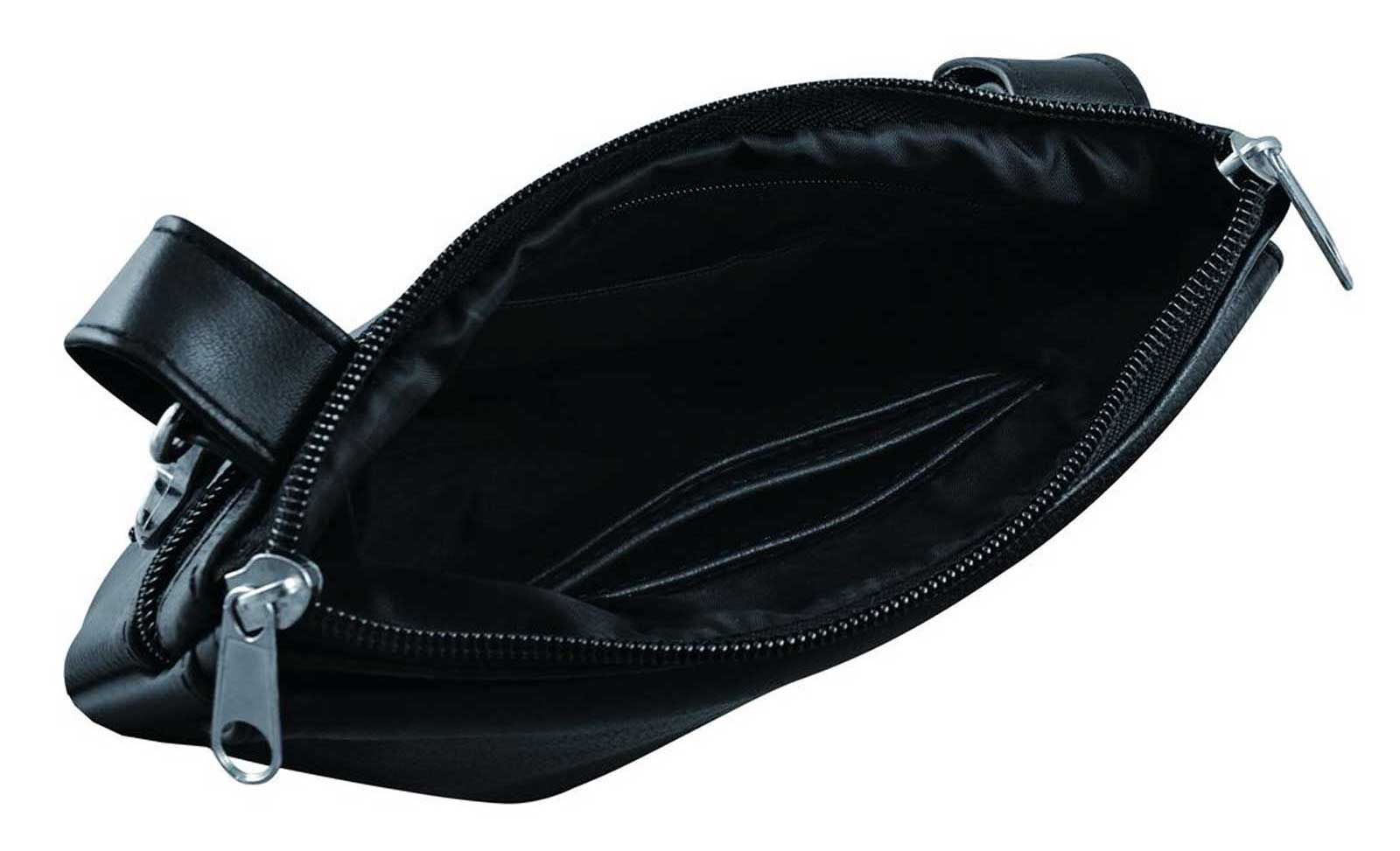 Harley-Davidson Free Shipping - Derringer Women's Red Heart & Wings Cowhide Leather Clip-On Hip Bag - Black - Free Shipping on many products plus Orders Over $99