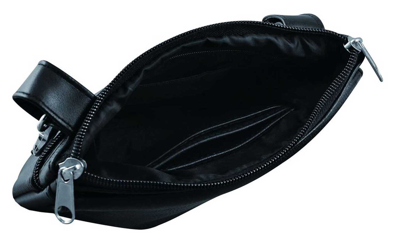 Harley-Davidson Free Shipping - Derringer Women's Black Heart & Wings Cowhide Leather Clip-On Hip Bag - Black - Free Shipping on many products plus Orders Over $99