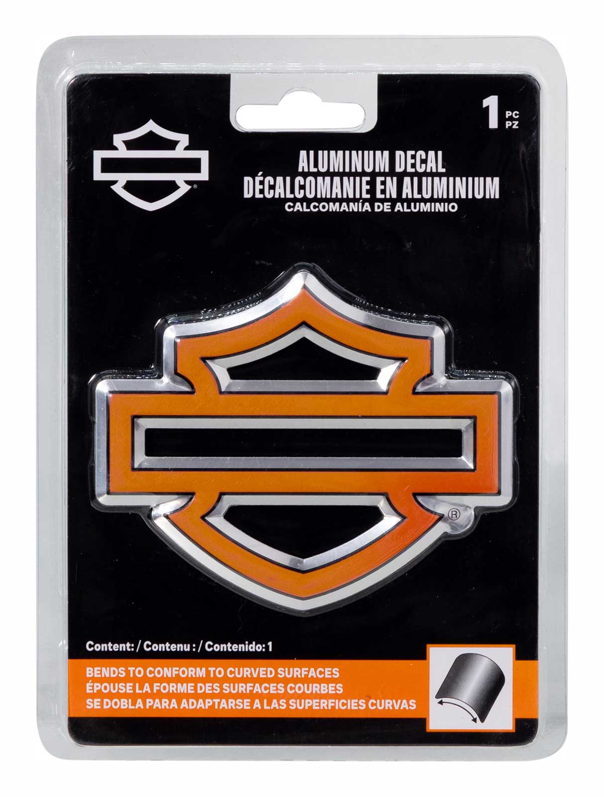 Harley-Davidson® Aluminum Bar & Shield Logo Emblem Decal - 5 x 7