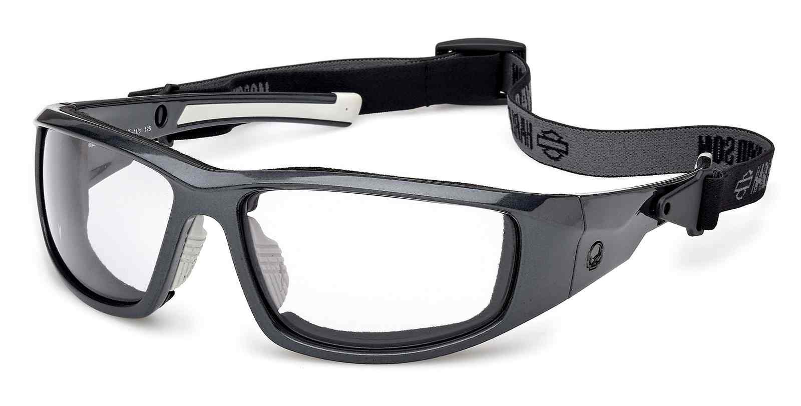 Harley-Davidson Men's HDMC Light-Adjusting Sunglasses w/ Headstrap, Dark Gray - Wisconsin Harley-Davidson