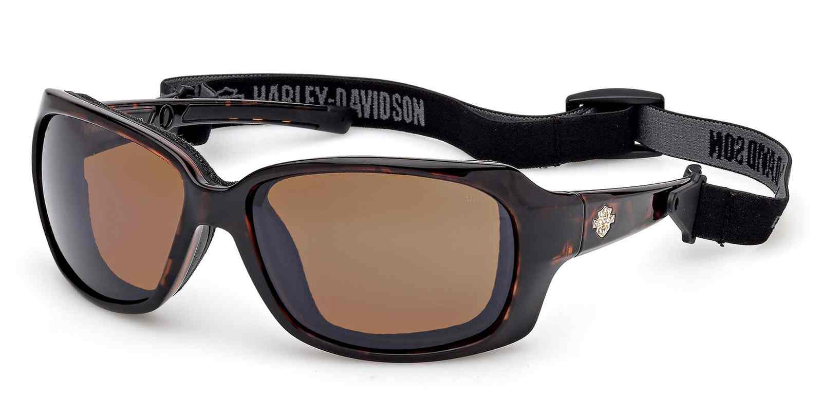 Harley-Davidson Women's Fire Bird Sunglasses w/ Headstrap, Shiny Tortoise - Wisconsin Harley-Davidson