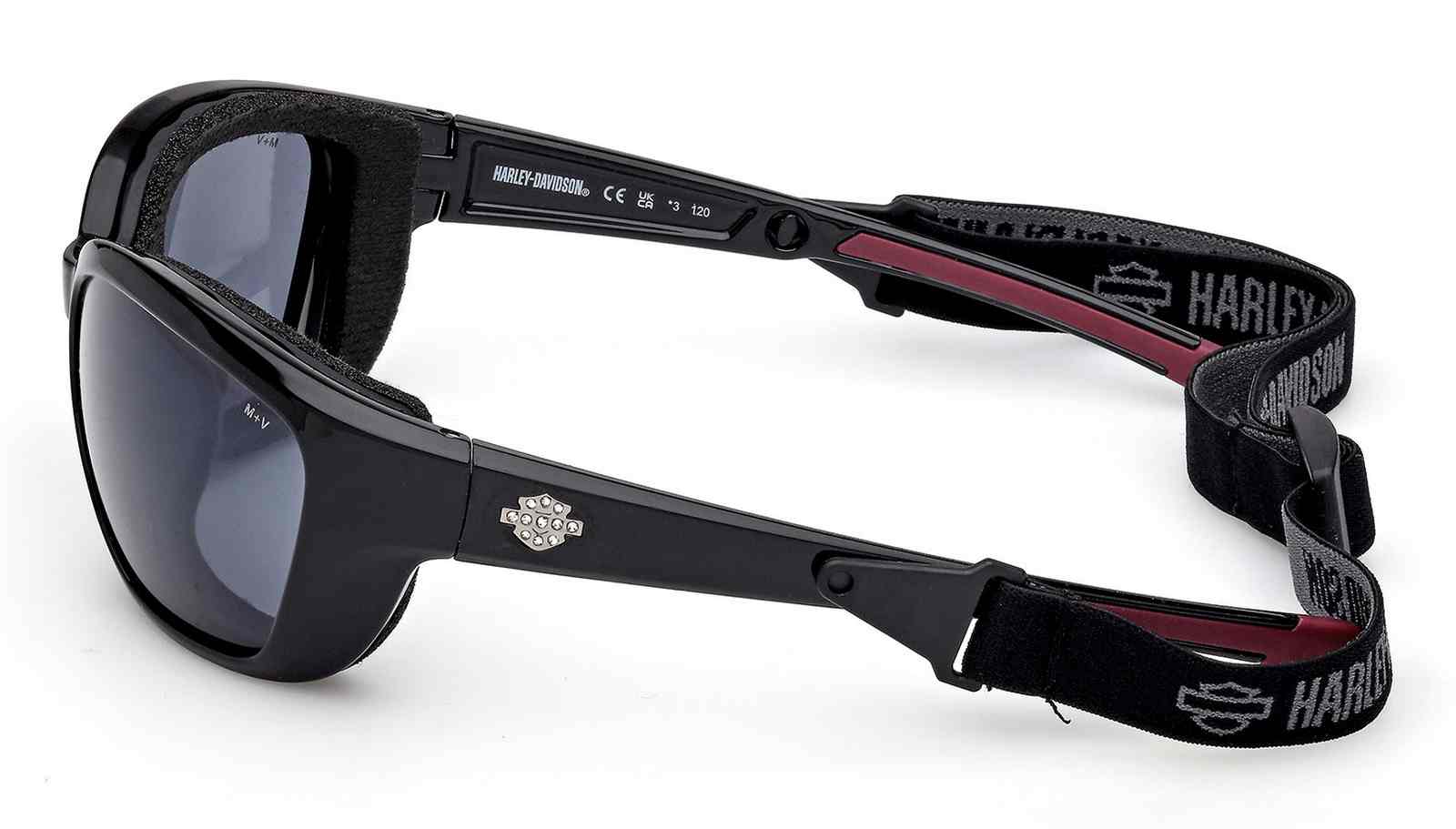 Harley-Davidson Free Shipping - Harley-Davidson Women's Ulta Hot Smoke Sunglasses w/ Headstrap, Shiny Black - Free Shipping on many products plus Orders Over $99