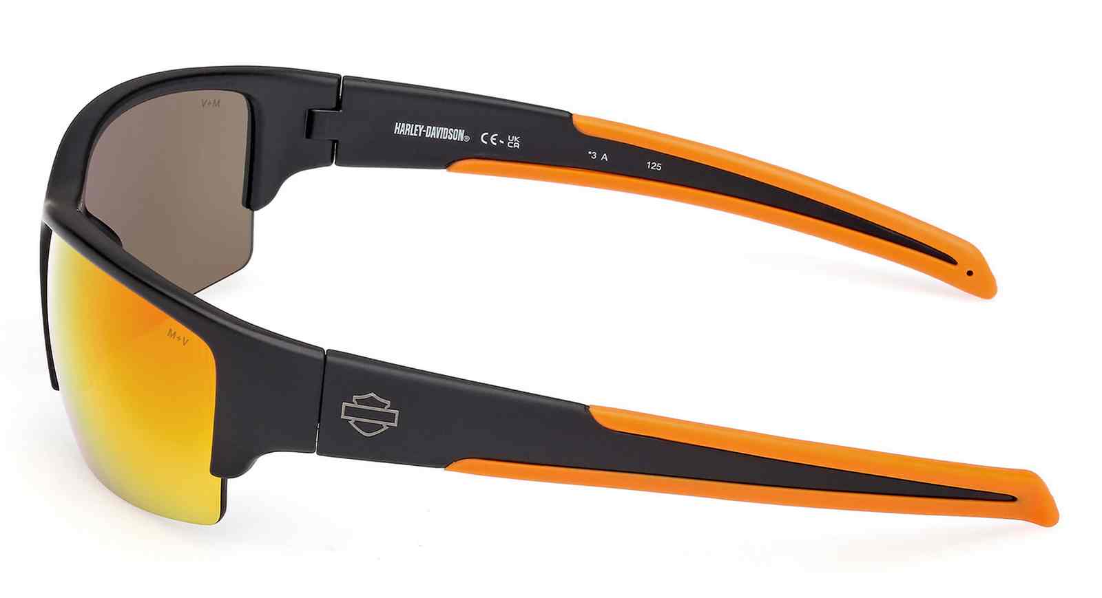 イエローブラック 電気シェーバー デュアルブレード Harley-Davidson® Men's B&S Blaze Sunglasses, Matte Black Frames