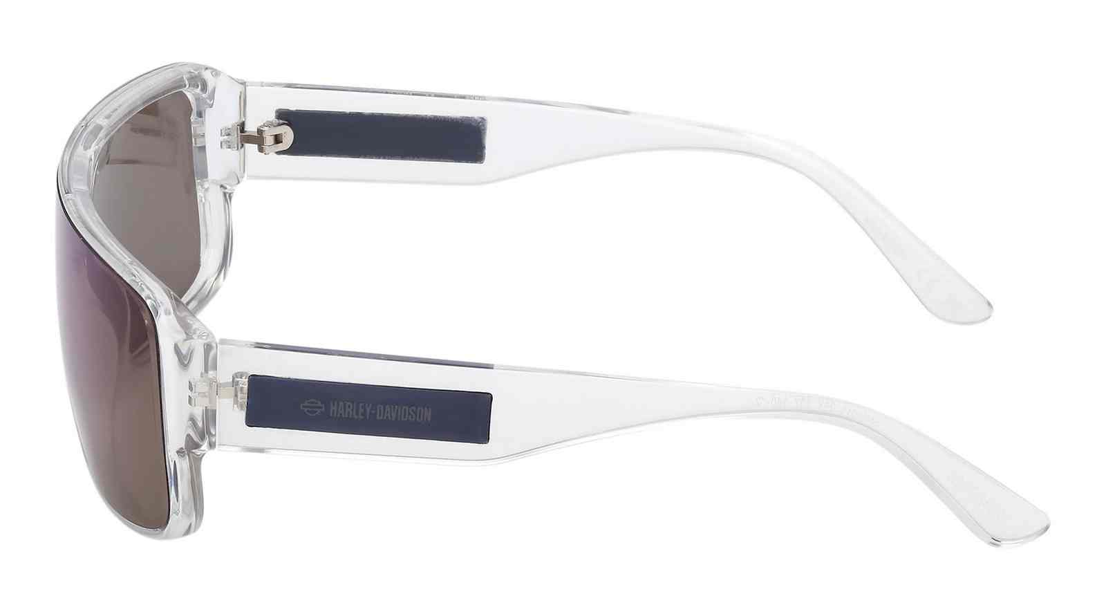 Harley-Davidson Free Shipping - Harley-Davidson Men's Fashion Shield Sunglasses, Clear Frame/Blue Mirror Lens - Free Shipping on many products plus Orders Over $99