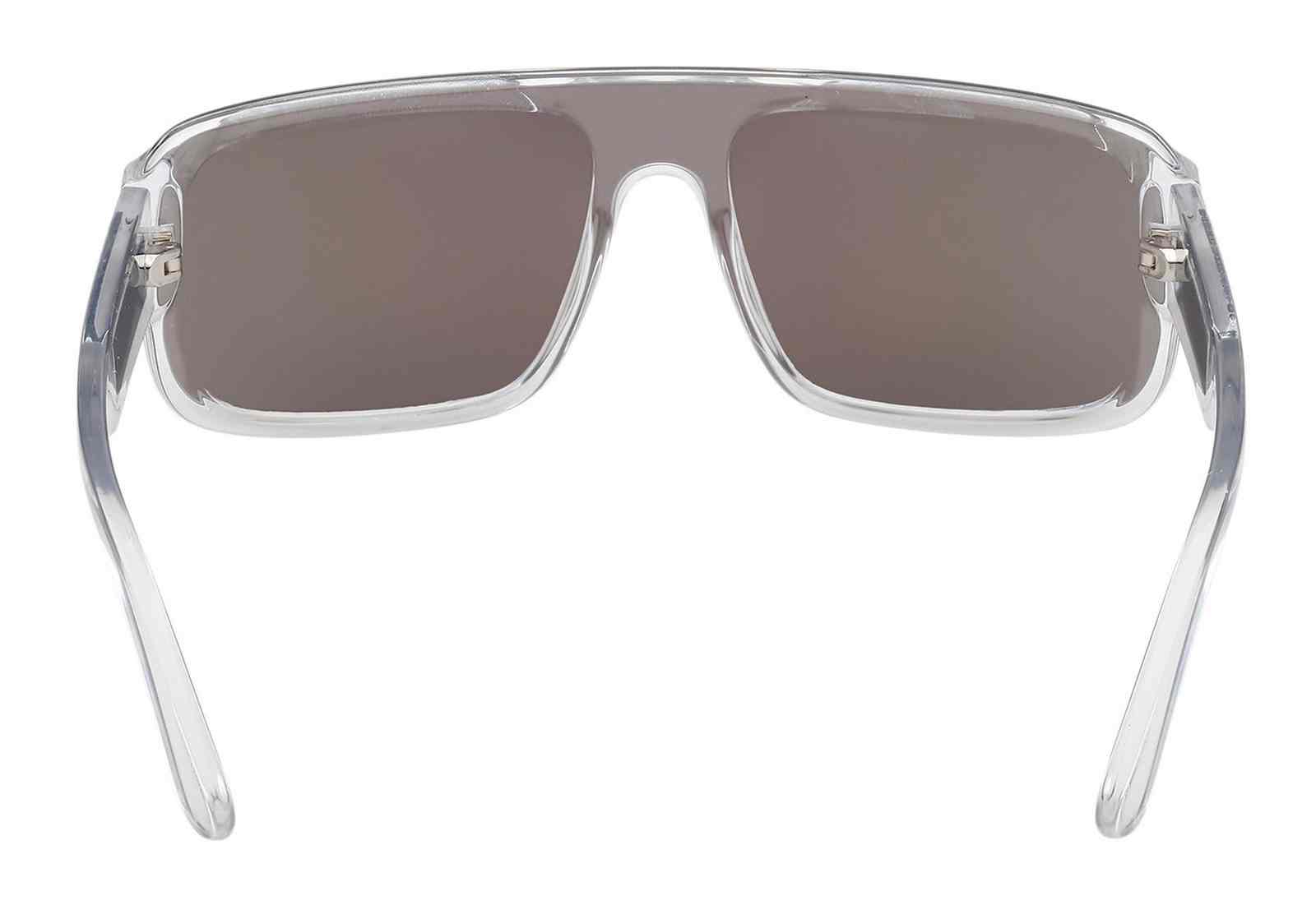 Harley-Davidson Men's Fashion Shield Sunglasses, Clear Frame/Blue Mirror Lens - No Hassle Returns at Wisconsin Harley