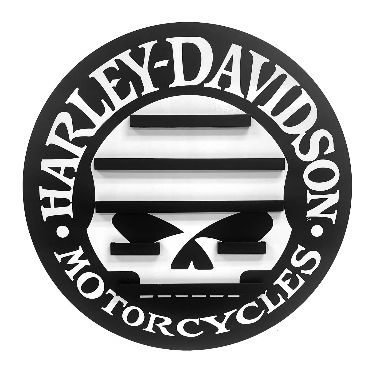 Harley-Davidson Willie G Skull Wall Coin Display, Holds 19 Coins, Black - Wisconsin Harley-Davidson