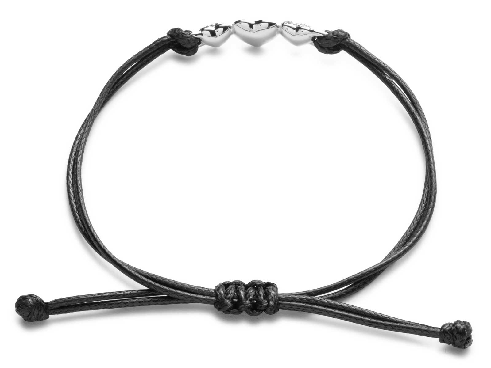 Harley-Davidson Free Shipping - Harley-Davidson Women's Bar & Shield Triple Heart Thread Slider Bracelet, Black - Free Shipping on many products plus Orders Over $99