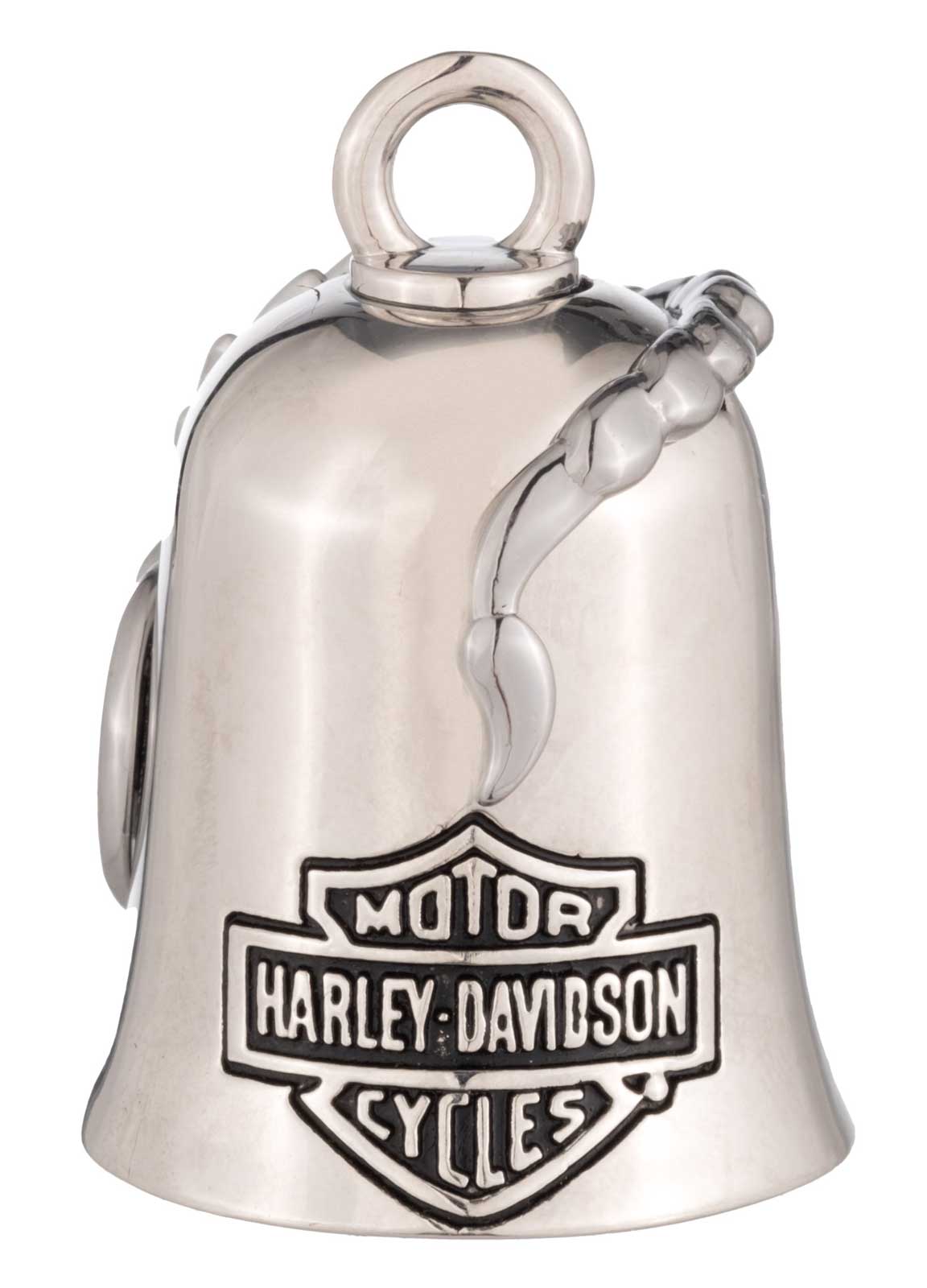 Harley-Davidson Free Shipping - Harley-Davidson Sculpted Scorpion Bar & Shield Logo Ride Bell, Silver Finish - Free Shipping on many products plus Orders Over $99