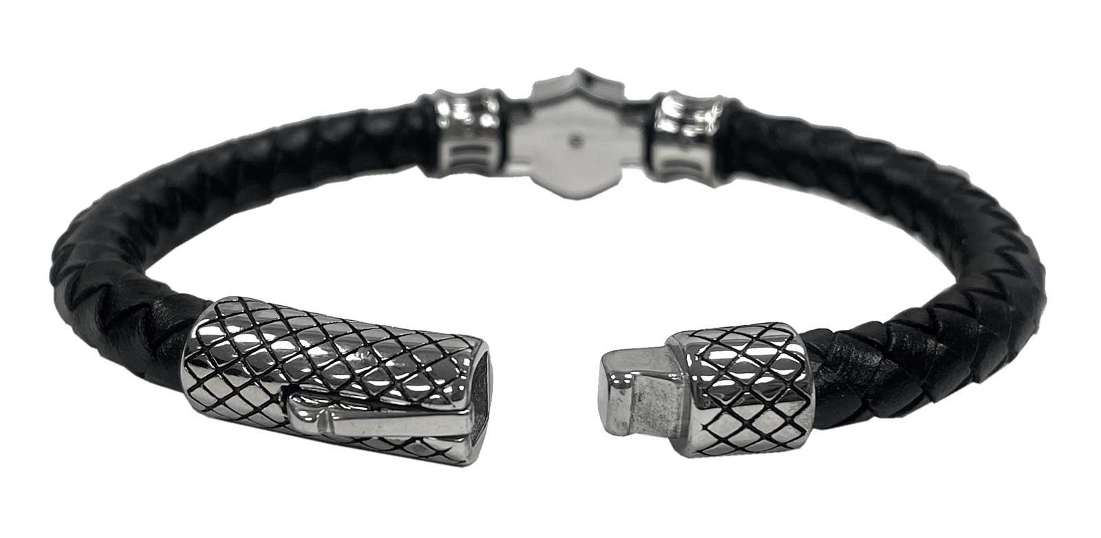 Harley-Davidson Free Shipping - Harley-Davidson Men's 9 in. Bar & Shield Logo Braided Leather Bracelet, Black - Free Shipping on many products plus Orders Over $99