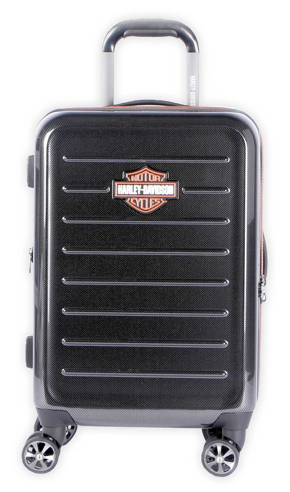 Harley-Davidson 22 in. Cruiser Hard Sided Expandable Wheeling Luggage, Black - Wisconsin Harley-Davidson