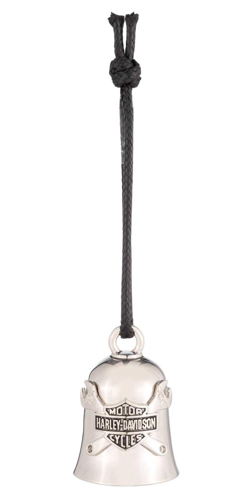 Harley-Davidson Wrench Bar & Shield Logo Ride Bell, Silver Finish - Wisconsin Harley-Davidson