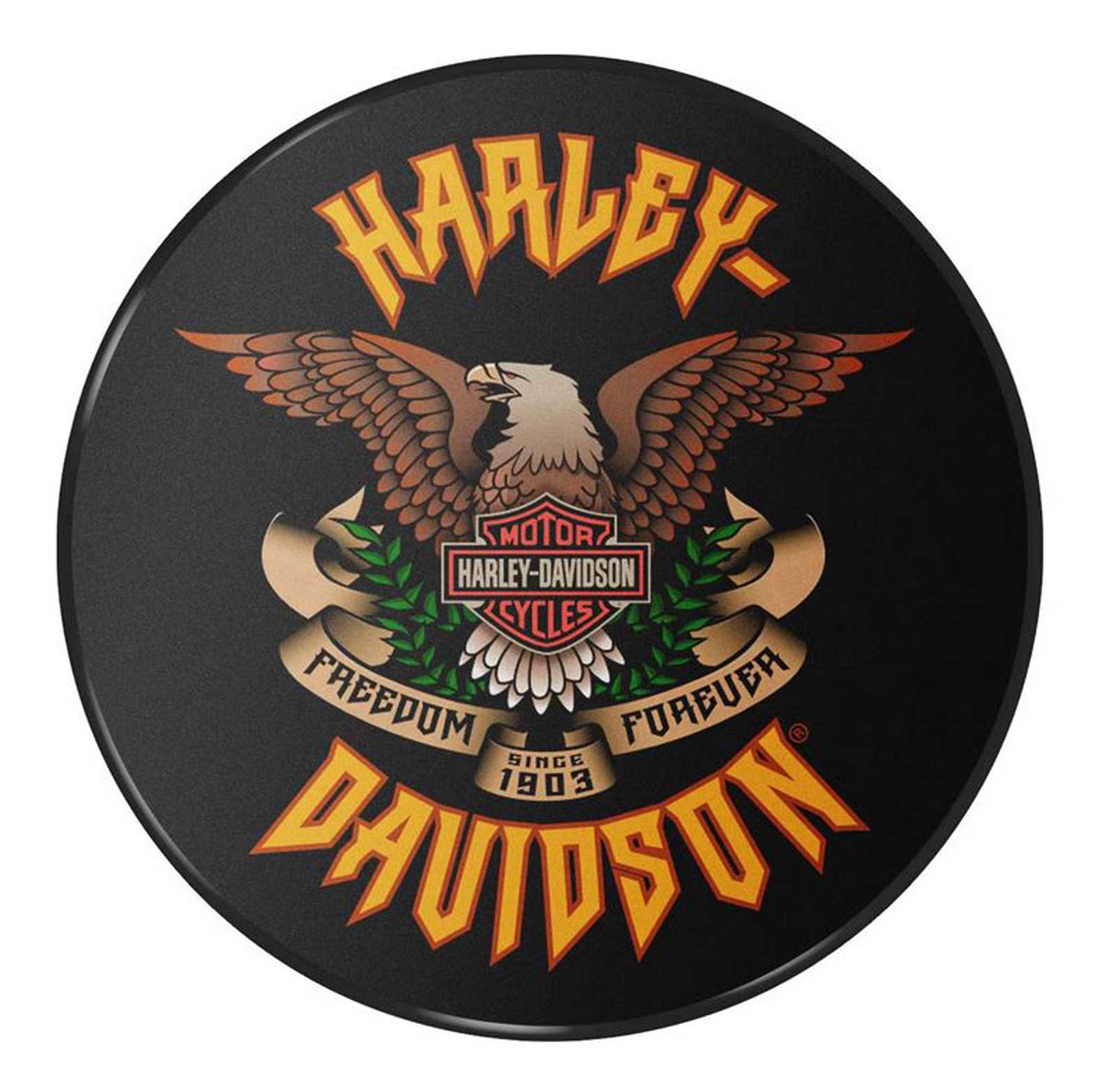 Harley-Davidson® Hard Rock Eagle Bar Stool, Durable Steel Frame