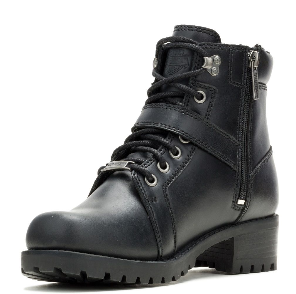 Harley-Davidson® Women's Leyton 5.25-Inch Black Motorcycle Boots