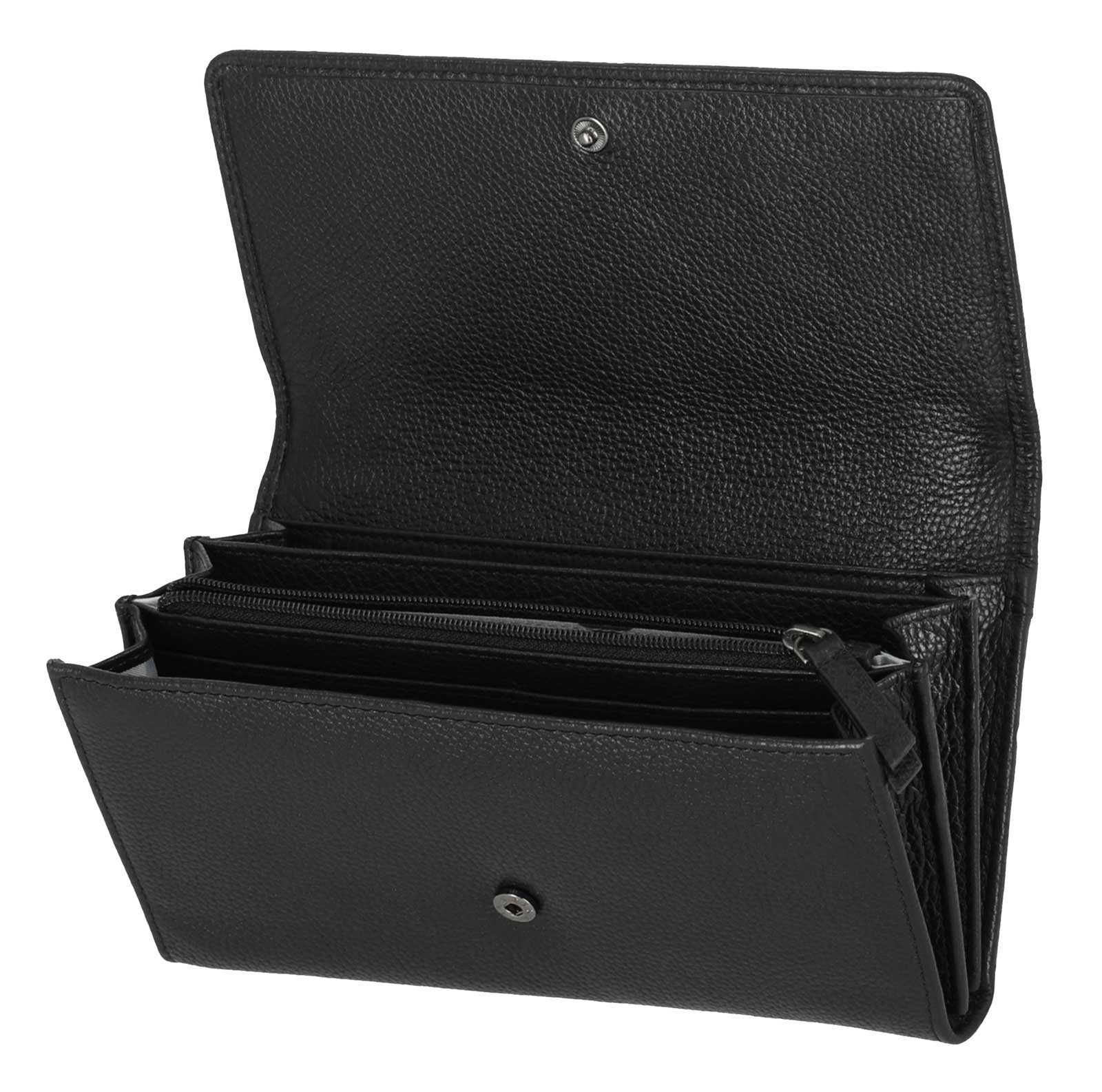 Harley-Davidson Women's Eyelet Bar & Shield Logo Leather Clutch Wallet, Black - Largest Selection of Harley-Davidson Products