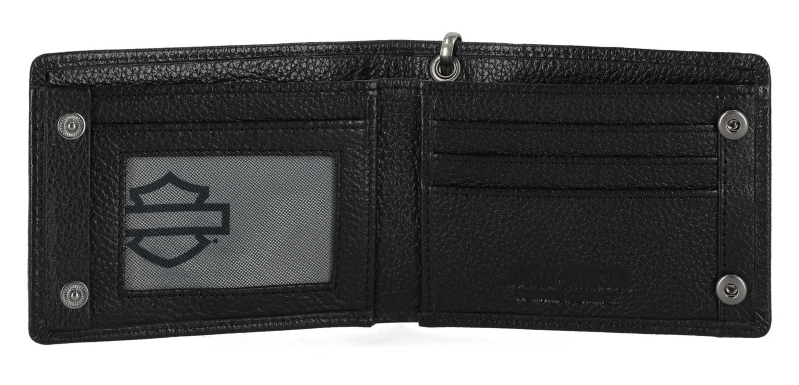 Harley-Davidson® Men's Open B&S Slimfold Biker Chain Leather