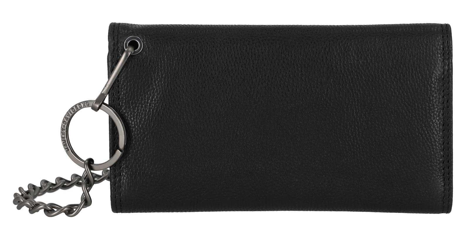 Harley-Davidson Men's Skull Embossed Trucker Biker Chain Leather Wallet, Black - No Hassle Returns at Wisconsin Harley