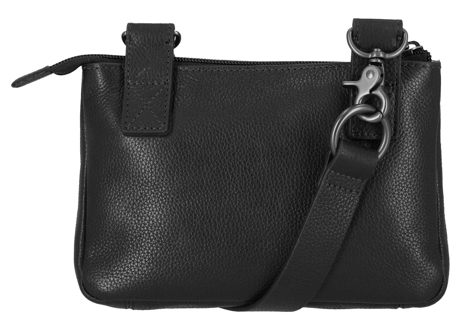 Harley-Davidson Women's Eyelet Bar & Shield Genuine Leather Hip Bag, Black - No Hassle Returns at Wisconsin Harley