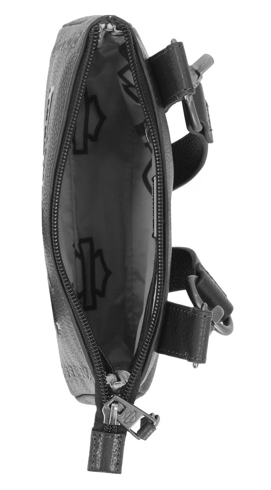 Harley-Davidson Women's Eyelet Bar & Shield Genuine Leather Hip Bag, Black - Largest Selection of Harley-Davidson Products