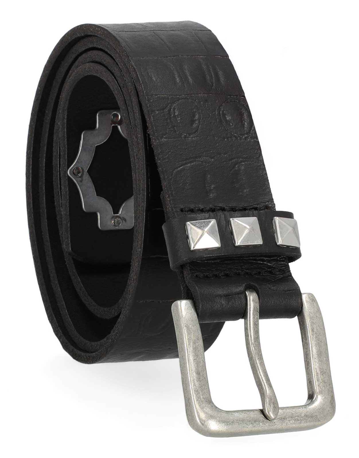 Harley-Davidson Free Shipping - Harley-Davidson Women's Croco Embossed Open Bar & Shield Leather Belt, Black - Free Shipping on many products plus Orders Over $99