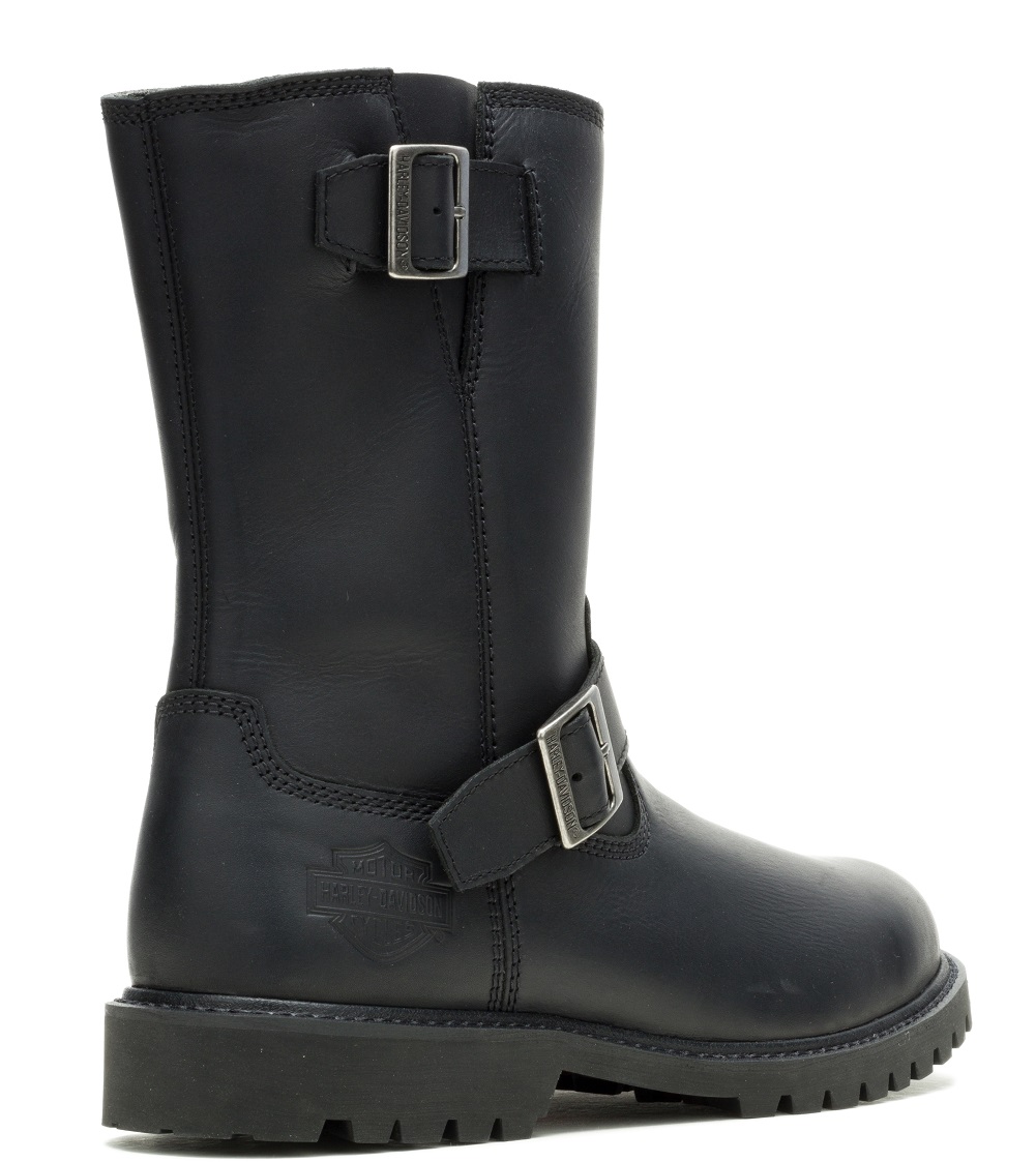 Harley-Davidson Men's Lamberton Engineer Black Motorcycle Boots, D93882 - No Hassle Returns at Wisconsin Harley