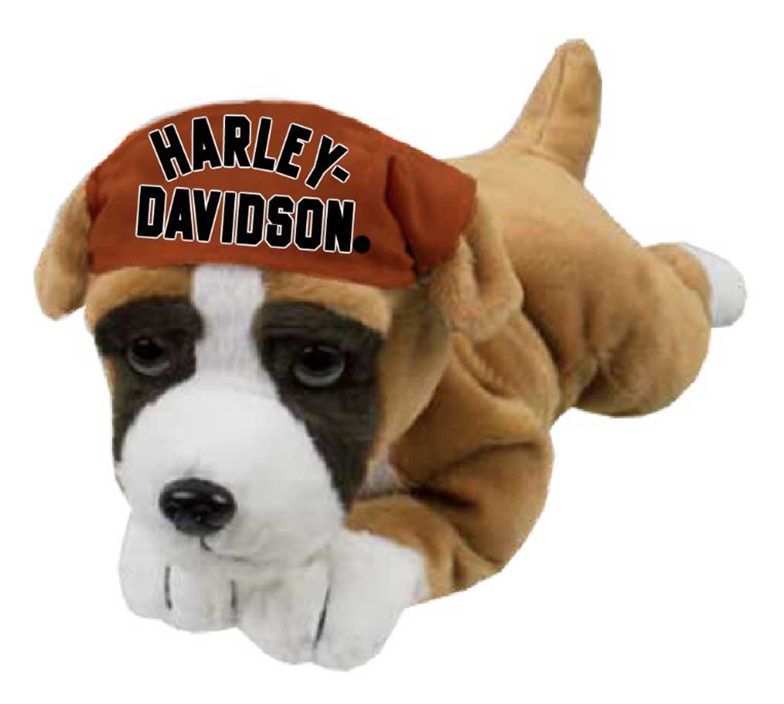 Harley-Davidson Toddler 'Rumble The Boxer' Cuddle Bud Plush Dog Animal, Brown - Wisconsin Harley-Davidson
