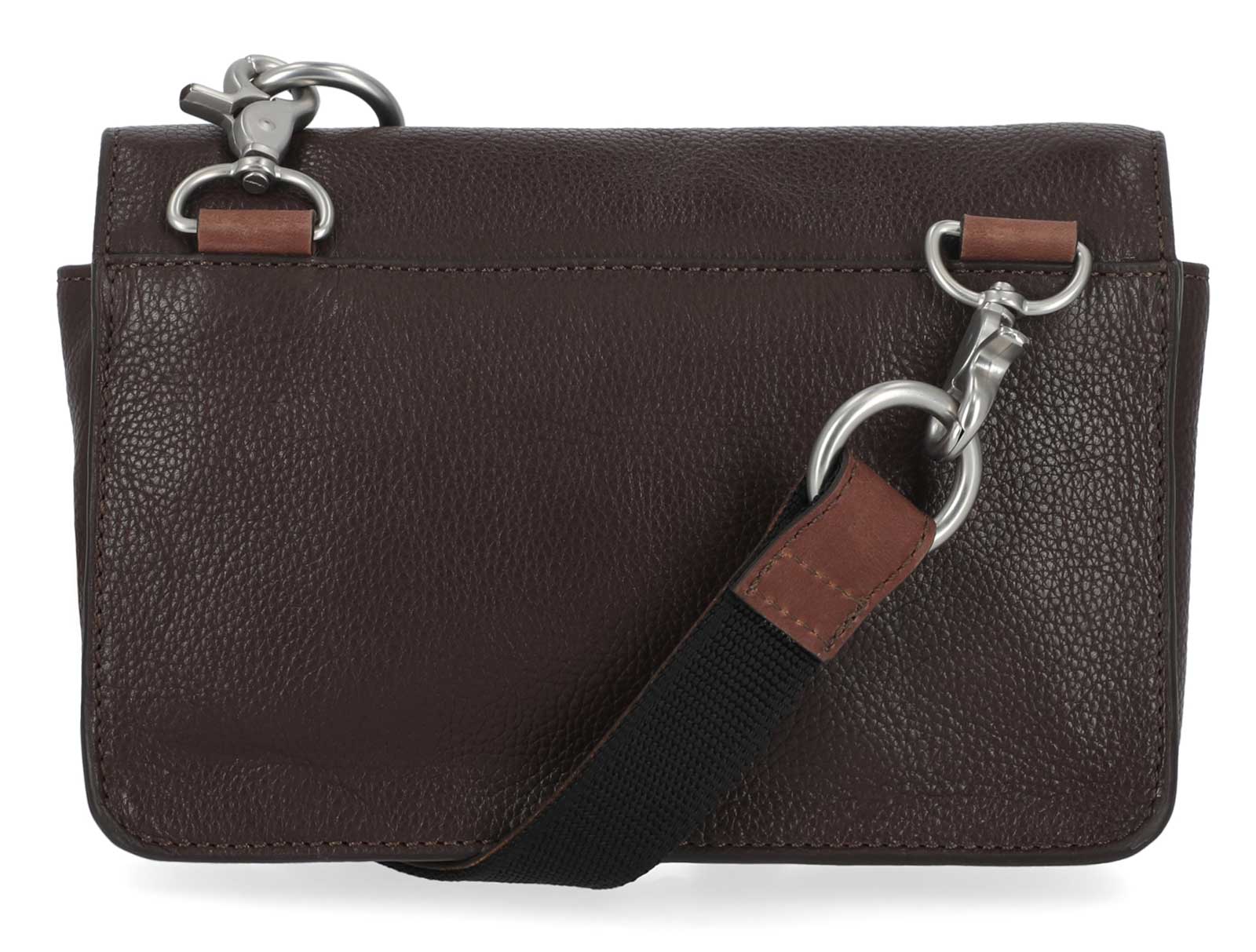 Harley-Davidson Women's Buckle Metal B&S Genuine Leather Hip Bag, Brown - No Hassle Returns at Wisconsin Harley