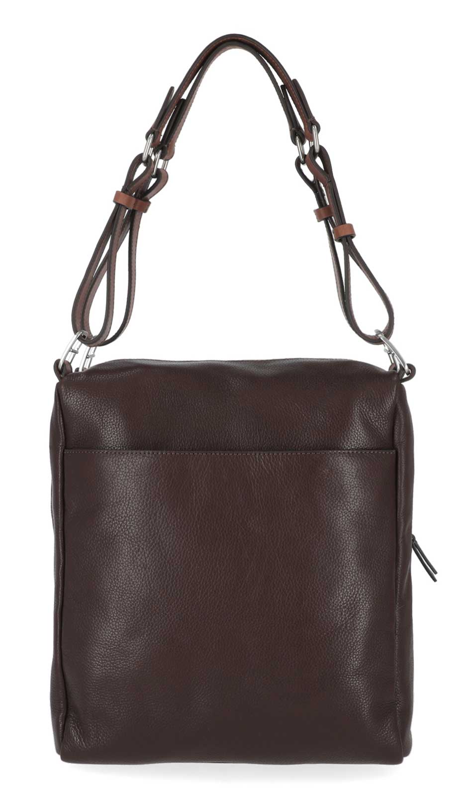Harley-Davidson Women's Buckle Metal B&S Genuine Leather Hobo Purse, Brown - No Hassle Returns at Wisconsin Harley