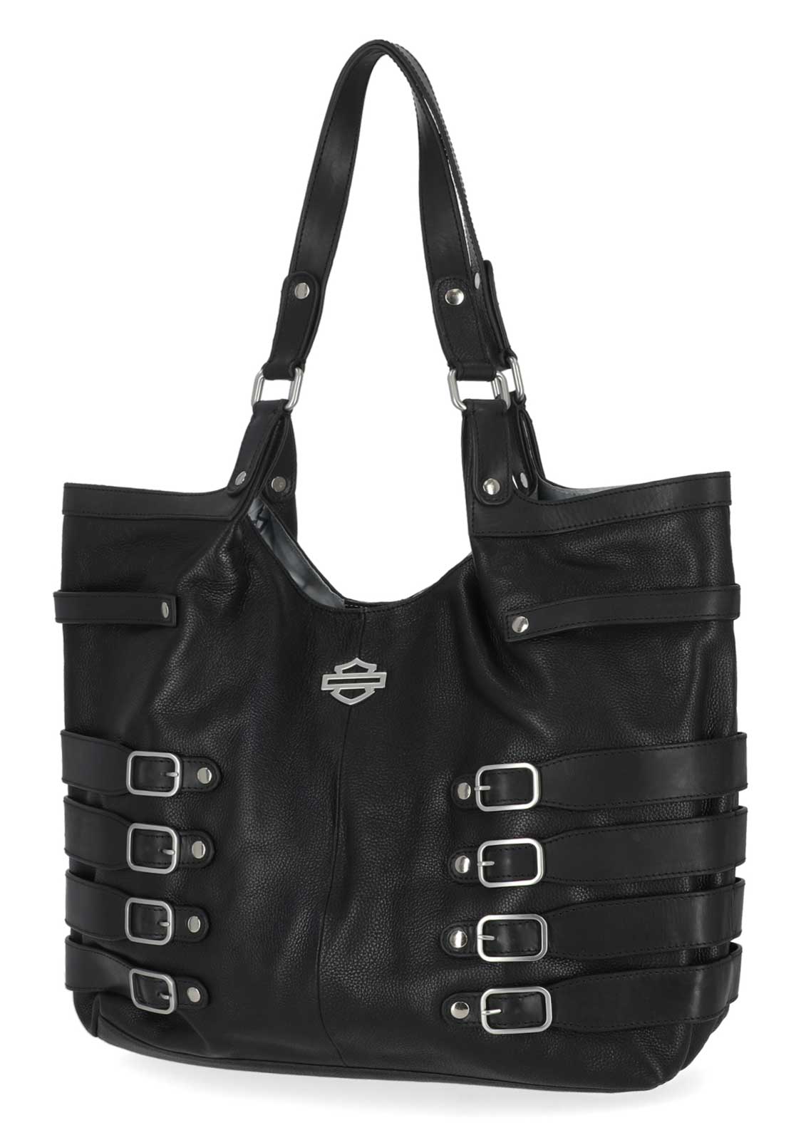 Harley-Davidson Free Shipping - Harley-Davidson Women's Buckle Tote Genuine Leather Tote Bag, Black - Free Shipping on many products plus Orders Over $99