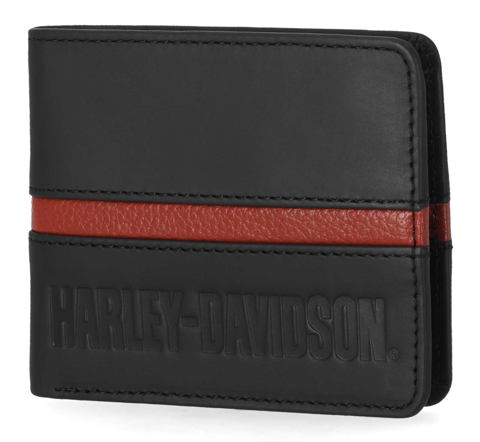 Harley-Davidson スカル長財布 新品 Harley-Davidson® Men's Willie G Skull Snap Tri-Fold Leather Wallet