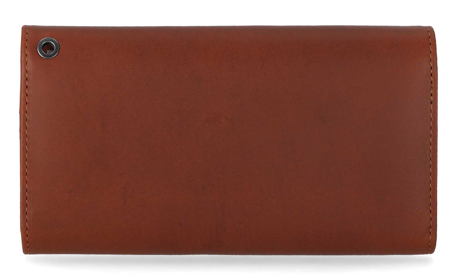 Harley-Davidson Men's H-D Center Block Genuine Leather Trucker Wallet, Cognac - No Hassle Returns at Wisconsin Harley