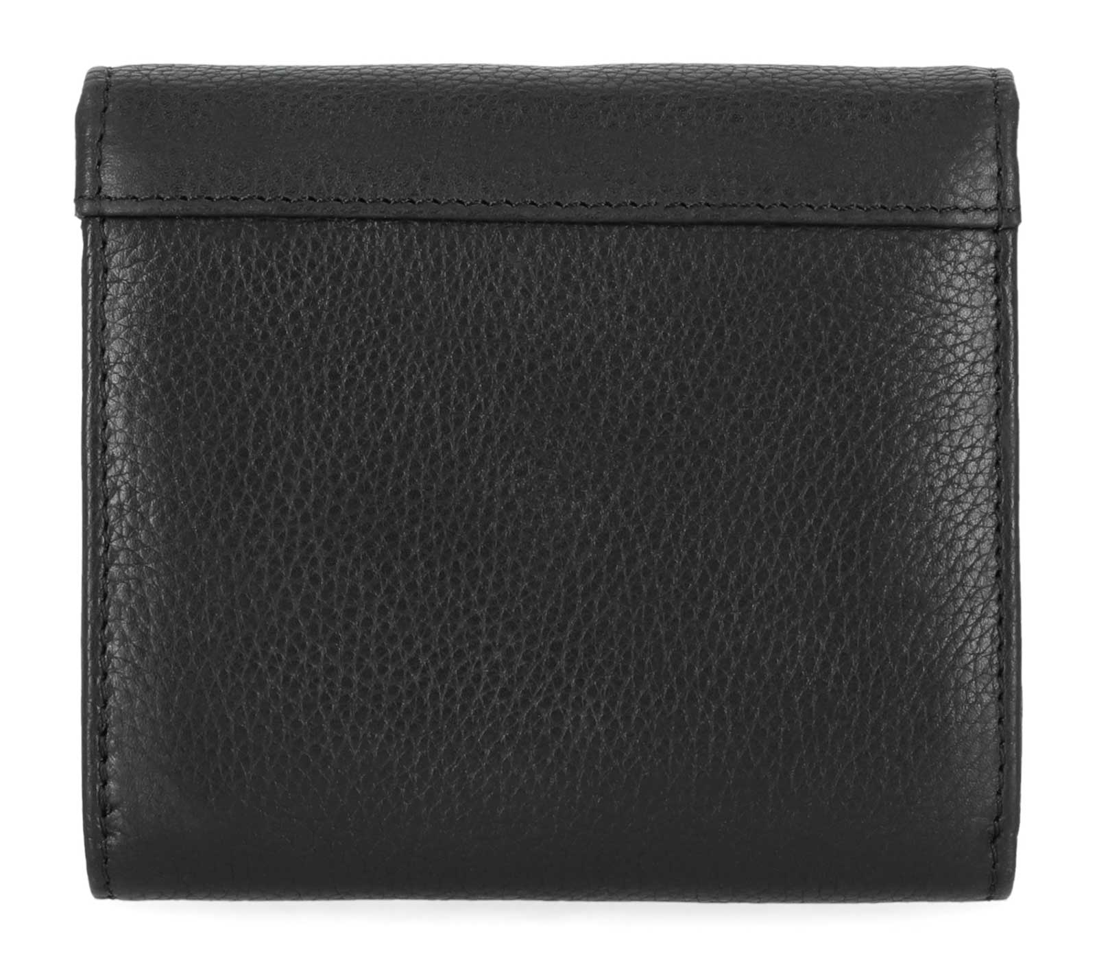 Harley-Davidson Women's Buckle Bar & Shield Logo Leather Indexer Wallet, Black - No Hassle Returns at Wisconsin Harley
