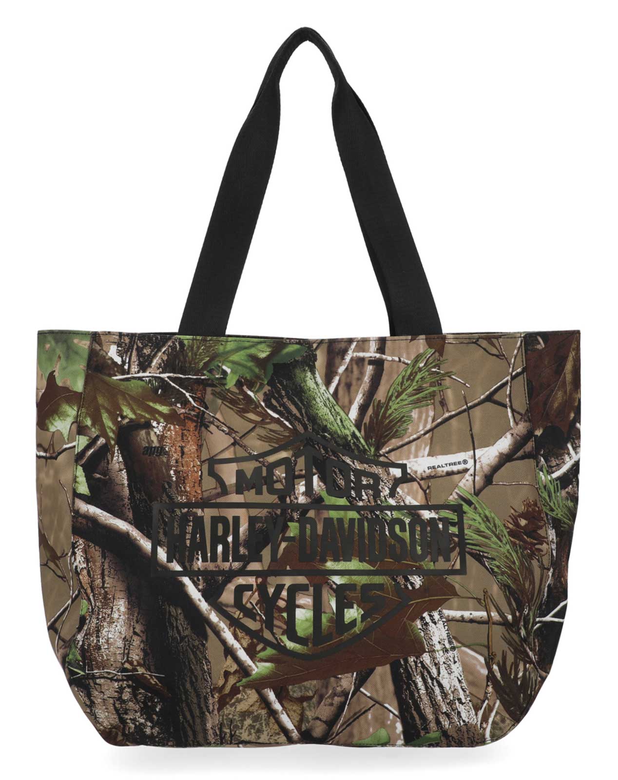 Harley-Davidson Women's Realtree® Camo Tote Bag w/ Magnetic Snap Closure - Wisconsin Harley-Davidson