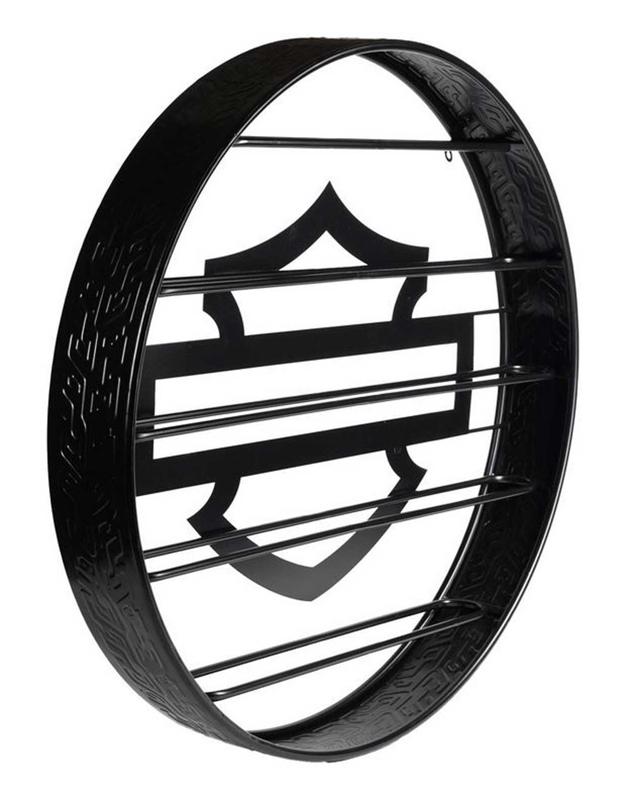 Harley-Davidson® Embossed Open Bar & Shield Tire Tread Metal Wine
