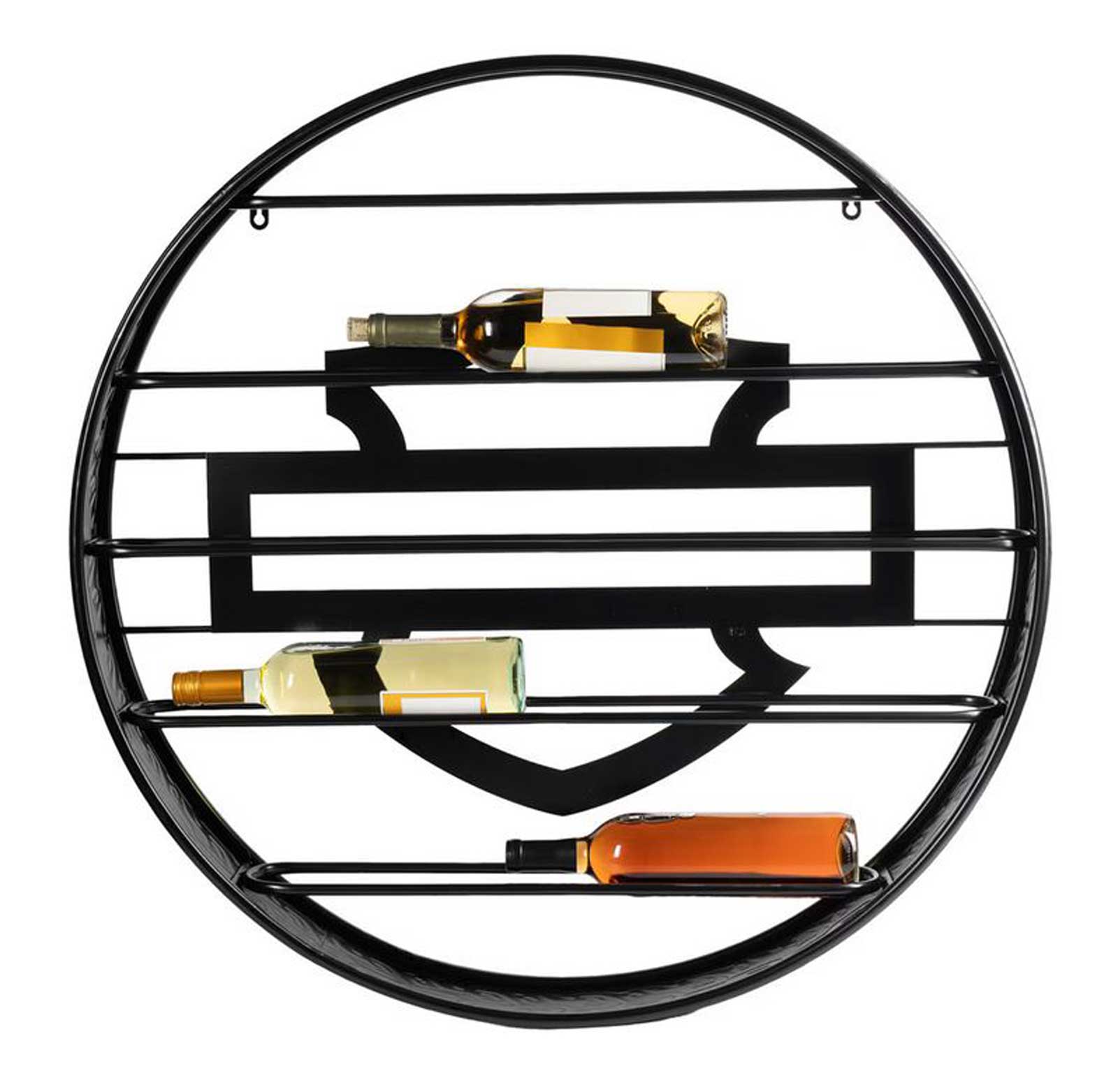 Harley-Davidson® Embossed Open Bar & Shield Tire Tread Metal Wine