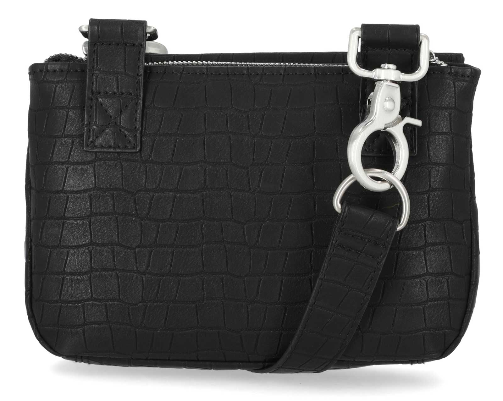 Harley-Davidson Women's Cone Studded Croco PU Hip Bag, Matte Black - No Hassle Returns at Wisconsin Harley