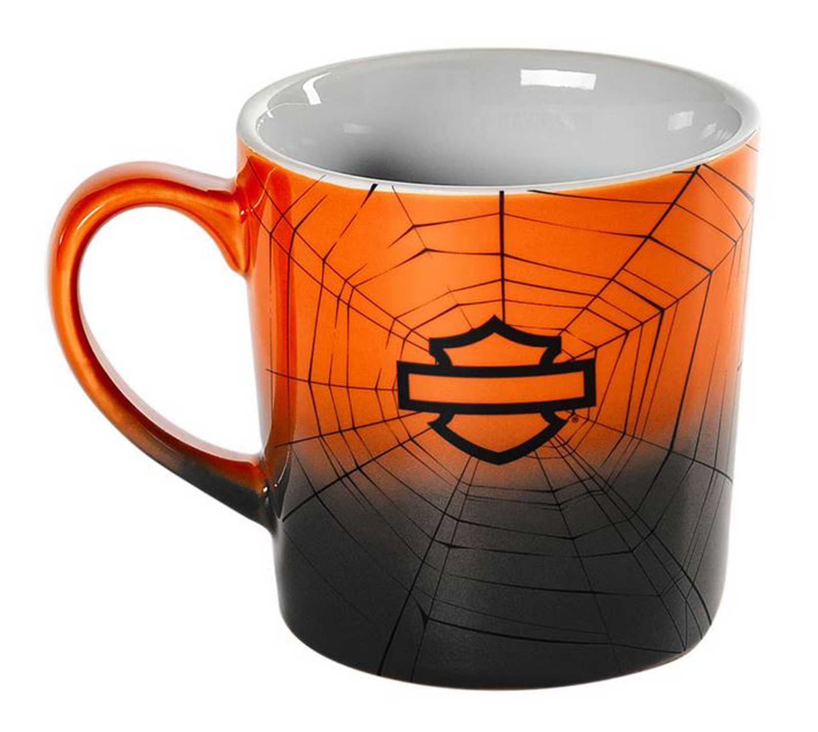 Harley-Davidson Free Shipping - Harley-Davidson Open Bar & Shield Halloween Web Ceramic Mug, Black/Orange Ombre - Free Shipping on many products plus Orders Over $99