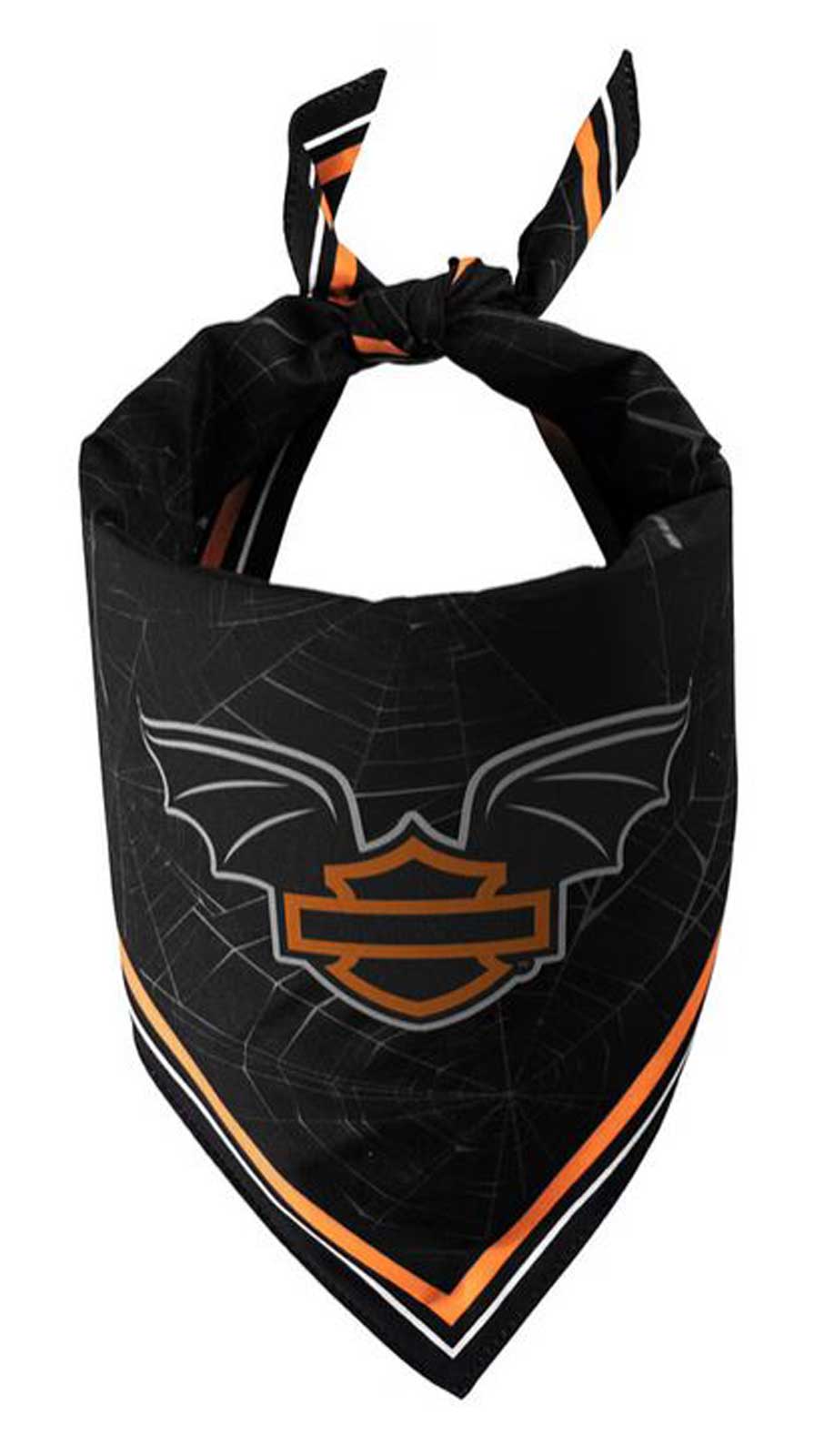 Harley-Davidson Open Bar & Shield Pet Halloween Bandana - Small/Medium, Black - Wisconsin Harley-Davidson